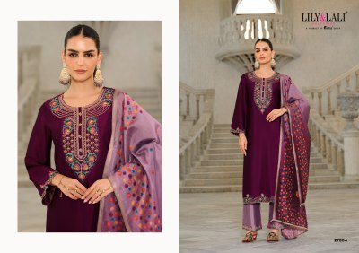 Lily And Lali Monica Festival Collection Silk Top And Dupatta Set Wholesale kurtis catalogs