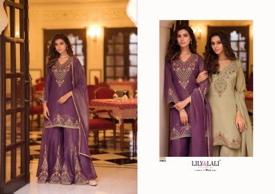 Lily And Lali Ruvikaa Collection Fancy Silk Kurti with Kali Palazzo And Hand Work readymade suit catalogs