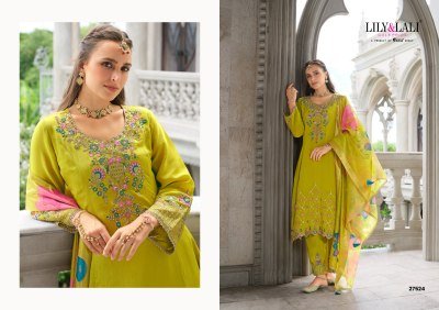 Lily And Lali Sarvari Designer Chinon Silk Suit Set with Hand Embroidery And Exclusive Dupatta Work Wholesale kurtis catalogs