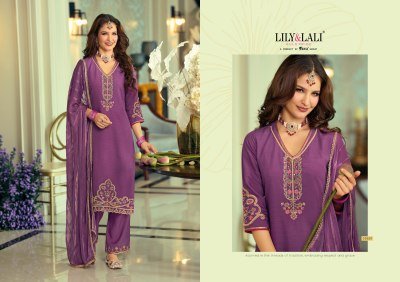 Lily And lali Rang Raag Festival Collection Viscose Silk Embroidered Suit with German Chiffon Dupatta Wholesale kurtis catalogs