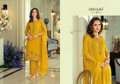 Lily And lali Rang Raag Festival Collection Viscose Silk Embroidered Suit with German Chiffon Dupatta Wholesale kurtis catalogs