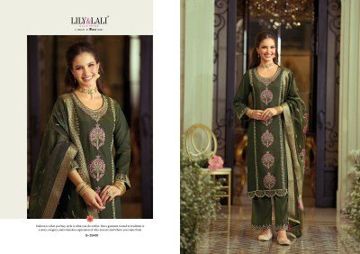 Lily & Lali Gulabo Festival Collection Shimmer Viscose Silk Suit readymade suit catalogs