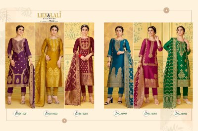 Lily and Lali present silkyness new designer handwork readymade suit catalogue at wholesale rate readymade suit catalogs