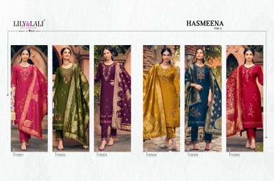 Lily and lali by Hasmeena vol 2 embroidered designer readymade suit catalogue at low rate  readymade suit catalogs