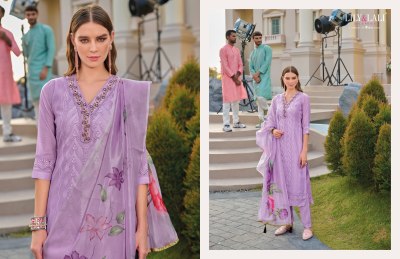 Lily and lali by Rozan fancy handwork designer kurti pant and dupatta catalogue at low rate readymade suit catalogs