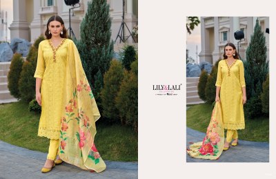 Lily and lali by Rozan fancy handwork designer kurti pant and dupatta catalogue at low rate readymade suit catalogs