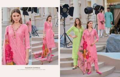 Lily and lali by Rozan fancy handwork designer kurti pant and dupatta catalogue at low rate readymade suit catalogs