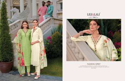 Lily and lali by Rozan fancy handwork designer kurti pant and dupatta catalogue at low rate readymade suit catalogs
