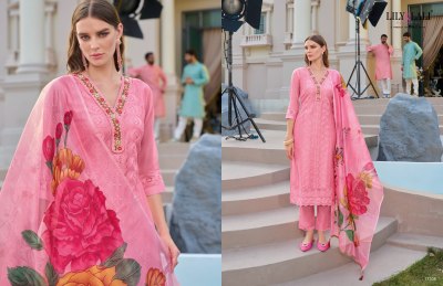 Lily and lali by Rozan fancy handwork designer kurti pant and dupatta catalogue at low rate readymade suit catalogs