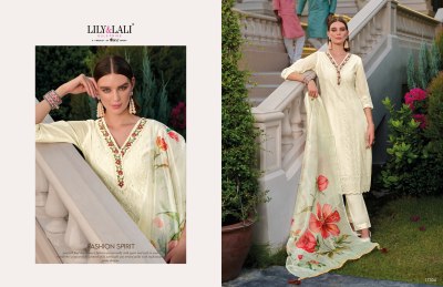 Lily and lali by Rozan fancy handwork designer kurti pant and dupatta catalogue at low rate readymade suit catalogs