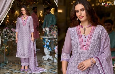 Lily and lali by Summer blossom fancy embroidered readymade suit catalogue at amaviexpo readymade suit catalogs