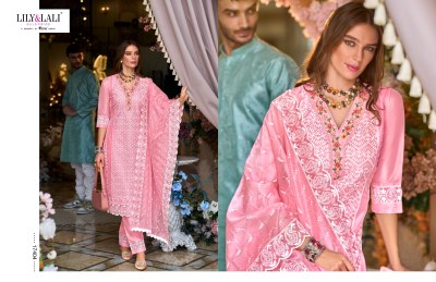 Lily and lali by Summer blossom fancy embroidered readymade suit catalogue at amaviexpo readymade suit catalogs