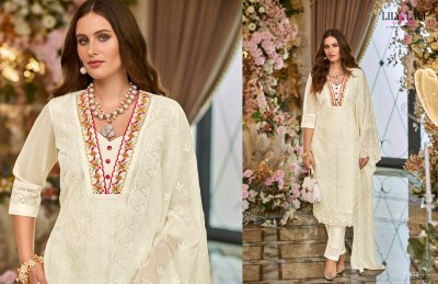 Lily and lali by Summer blossom fancy embroidered readymade suit catalogue at amaviexpo readymade suit catalogs