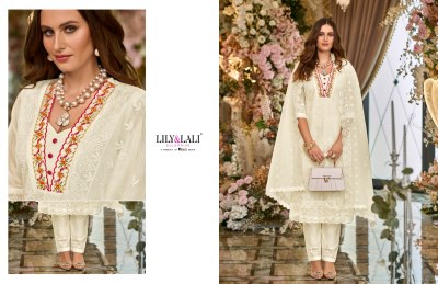 Lily and lali by Summer blossom fancy embroidered readymade suit catalogue at amaviexpo readymade suit catalogs