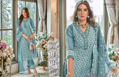 Lily and lali by Summer blossom fancy embroidered readymade suit catalogue at amaviexpo readymade suit catalogs