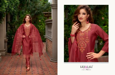 Lily and lali by bella presenting full handwork silk readymade designer  suit catalog at wholesale price kurtis catalogs