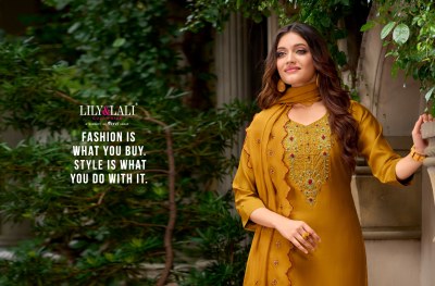 Lily and lali by bella presenting full handwork silk readymade designer  suit catalog at wholesale price kurtis catalogs