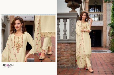 Lily and lali by bella presenting full handwork silk readymade designer  suit catalog at wholesale price kurtis catalogs