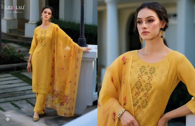 Lily and lali by chikankari vol 3 present chanderi silk with handwork readymade suit catalogue at wholesale price readymade suit catalogs