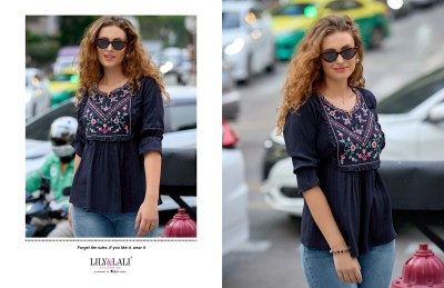 Lily and lali by melody 4 fancy viscose rayon western wear top- catalogue at low rate western wear catalogs