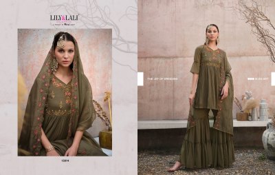 Lily and lali present Didaar pure handwork fancy sharara suit catalogue at wholesale rate readymade suit catalogs