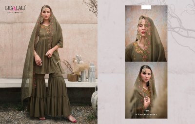 Lily and lali present Didaar pure handwork fancy sharara suit catalogue at wholesale rate readymade suit catalogs