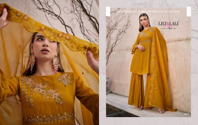 Lily and lali present Didaar pure handwork fancy sharara suit catalogue at wholesale rate readymade suit catalogs