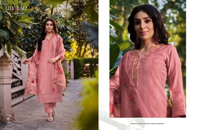 Lily and lali present Lucknowi 3 new fancy chanderi silk handwork readymade suit catalogue at low rate readymade suit catalogs