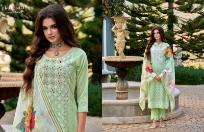 Lily lali by Cotton carnival cambric cotton schiffli work readymade suit catalogue at low rate readymade suit catalogs