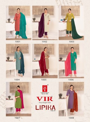 Lipika vol 1 by VIR Fancy designer Handwork Kurti pant and dupatta collection readymade suit catalogs