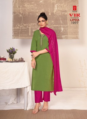 Lipika vol 1 by VIR Fancy designer Handwork Kurti pant and dupatta collection readymade suit catalogs