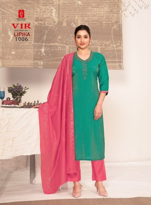 Lipika vol 1 by VIR Fancy designer Handwork Kurti pant and dupatta collection readymade suit catalogs