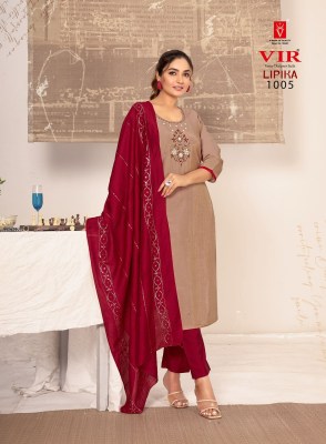 Lipika vol 1 by VIR Fancy designer Handwork Kurti pant and dupatta collection readymade suit catalogs