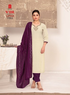 Lipika vol 1 by VIR Fancy designer Handwork Kurti pant and dupatta collection readymade suit catalogs