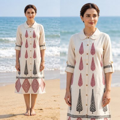Long Kurti Collection Natural Flex Hand Block Print Size wise Combo Set