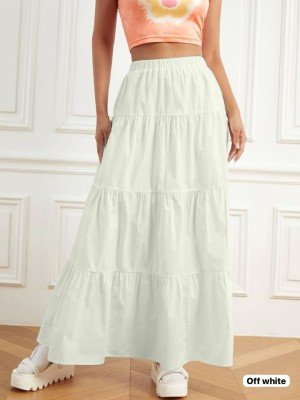 Long Maxi Skirt Women's Pleated Maxi Skirt Long, Solid Color, Premium Rayon Fabric Wholesale bottom wear catalogs