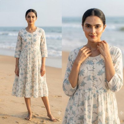 Long Rayon Gown Kurti Collection  Size wise Combo Set