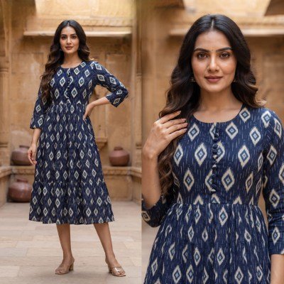 Long Rayon Gown Kurti Collection  Size wise Combo Set