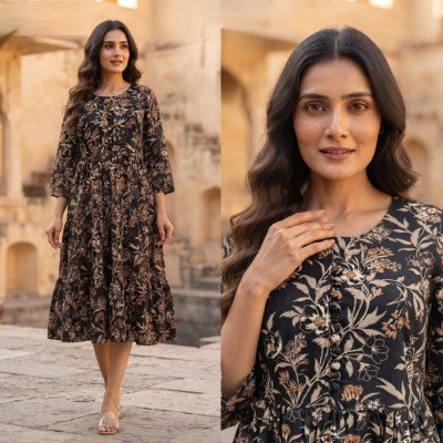 Long Rayon Gown Kurti Collection  Size wise Combo Set