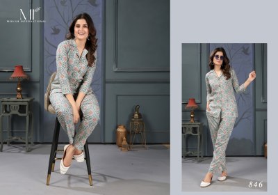 Lotus vol 1 by Moksh Premium reyon export quality trendy co ord set catalogue at low rate co ord set catalogs