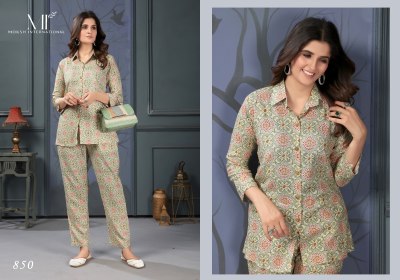 Lotus vol 1 by Moksh Premium reyon export quality trendy co ord set catalogue at low rate co ord set catalogs