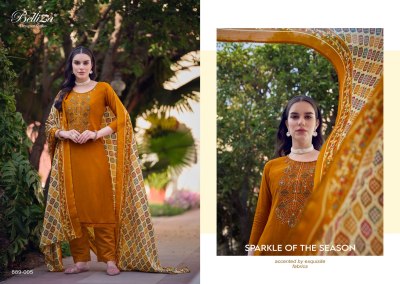 Lovina vol 3 by belliza fancy plain with embroidered unstitched dress material catalogue salwar kameez catalogs