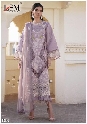 Lsm Parian Dream Vol 24 Karachi Dress Material  Heavy Lawn Cotton pakistani suit catalogs
