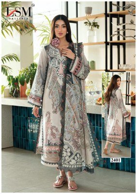 Lsm Parian Dream Vol 24 Karachi Dress Material  Heavy Lawn Cotton pakistani suit catalogs