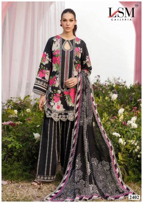 Lsm Parian Dream Vol 24 Karachi Dress Material  Heavy Lawn Cotton pakistani suit catalogs