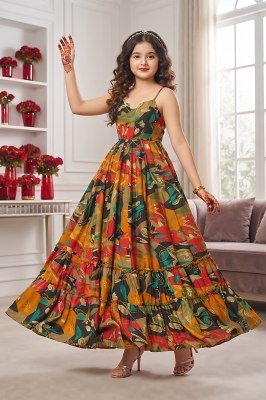Lucaya Kids Vol 1 Heavy Rayon Fully Flared Anarkali Gown wholesale catalogs