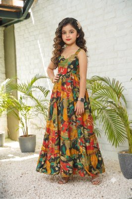 Lucaya Kids Vol 1 Heavy Rayon Fully Flared Anarkali Gown readymade suit catalogs