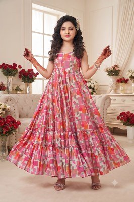 Lucaya Kids Vol 1 Heavy Rayon Fully Flared Anarkali Gown readymade suit catalogs