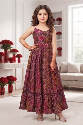Lucaya Kids Vol 1 Heavy Rayon Fully Flared Anarkali Gown readymade suit catalogs