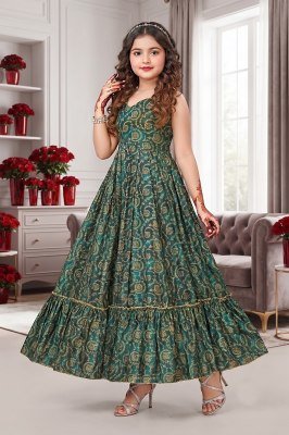 Lucaya Kids Vol 1 Heavy Rayon Fully Flared Anarkali Gown readymade suit catalogs